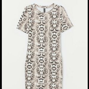 Snake skin Jersey dress